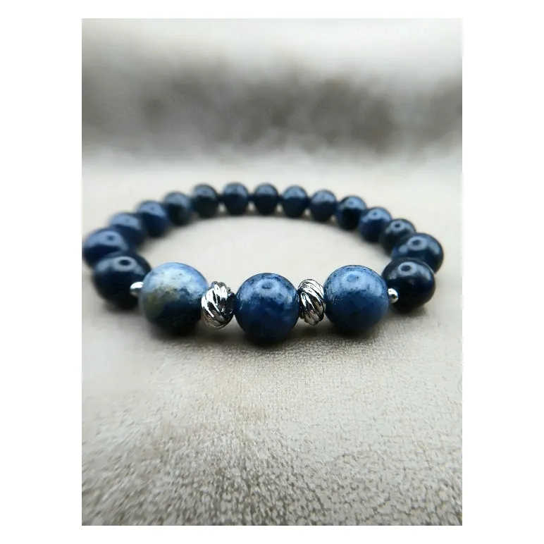 Браслет с дюмортьеритом