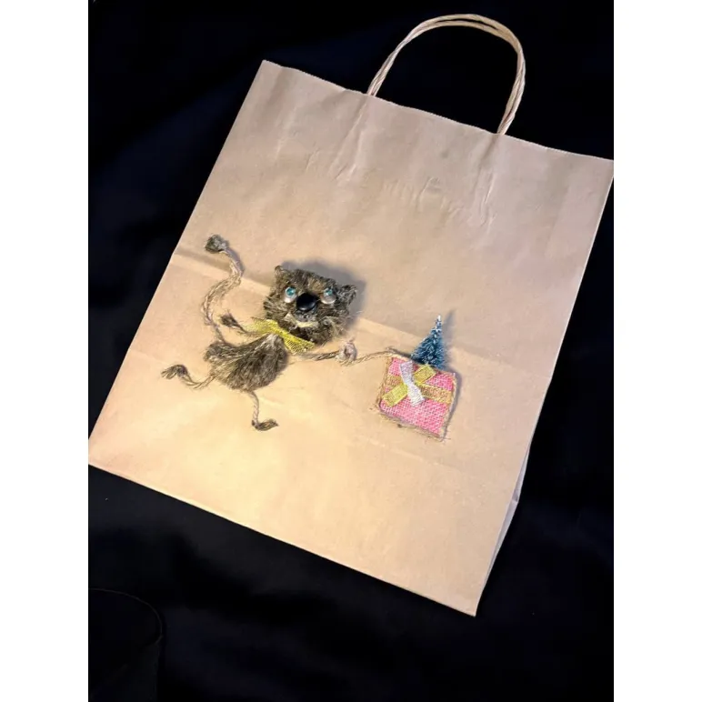 Пакет крафтовый подарочный