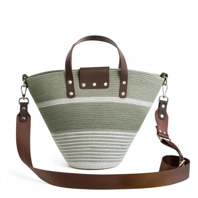 Сумка - корзина из хлопкого шнура