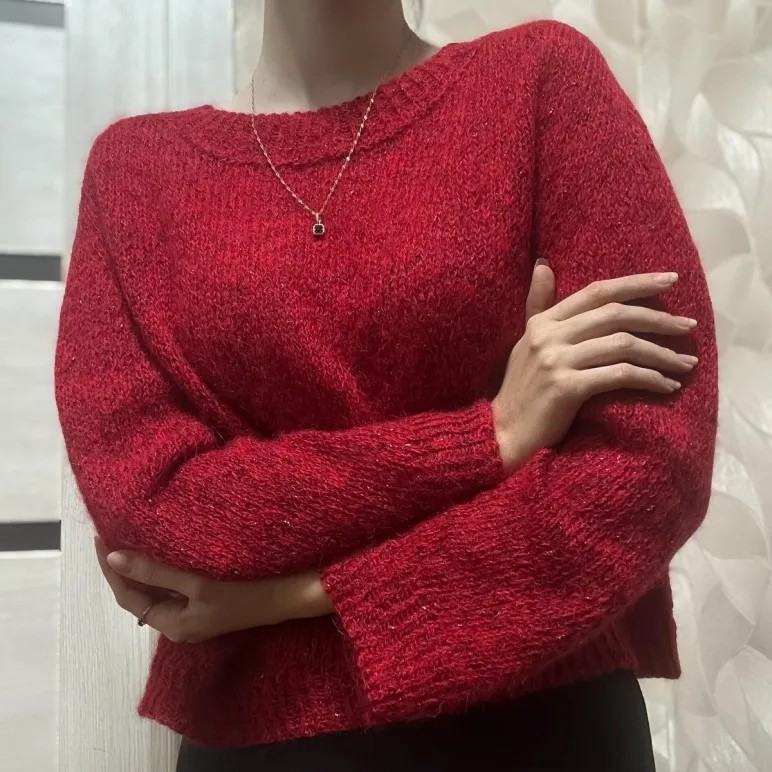 Вязаный свитер ручной работы OVERSIZE