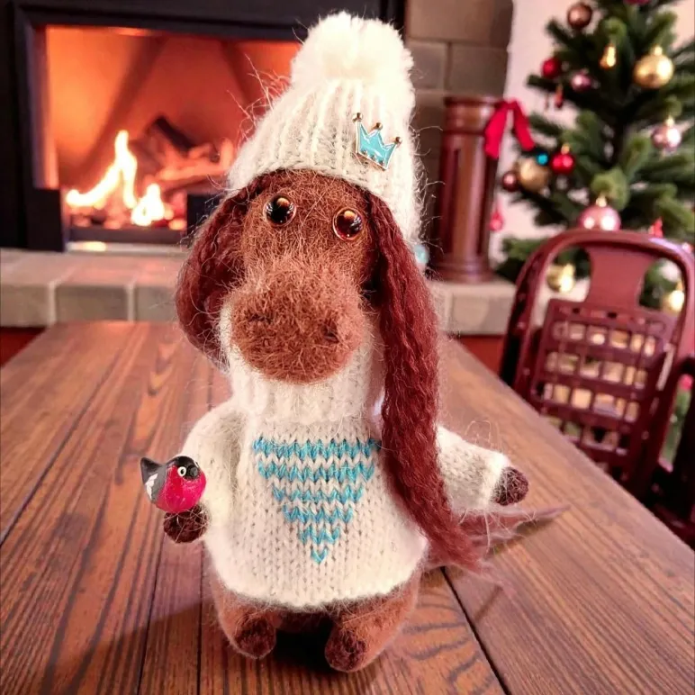 Вязаные лошадки