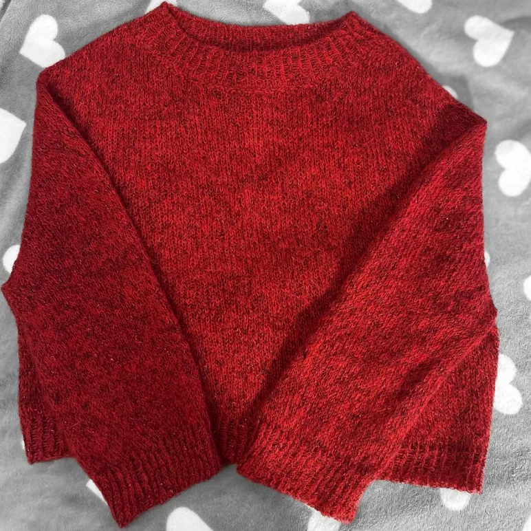 Вязаный свитер ручной работы OVERSIZE