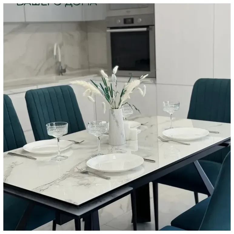 Ваза для сухоцветов декоративная гипсовая поталь "серебро"