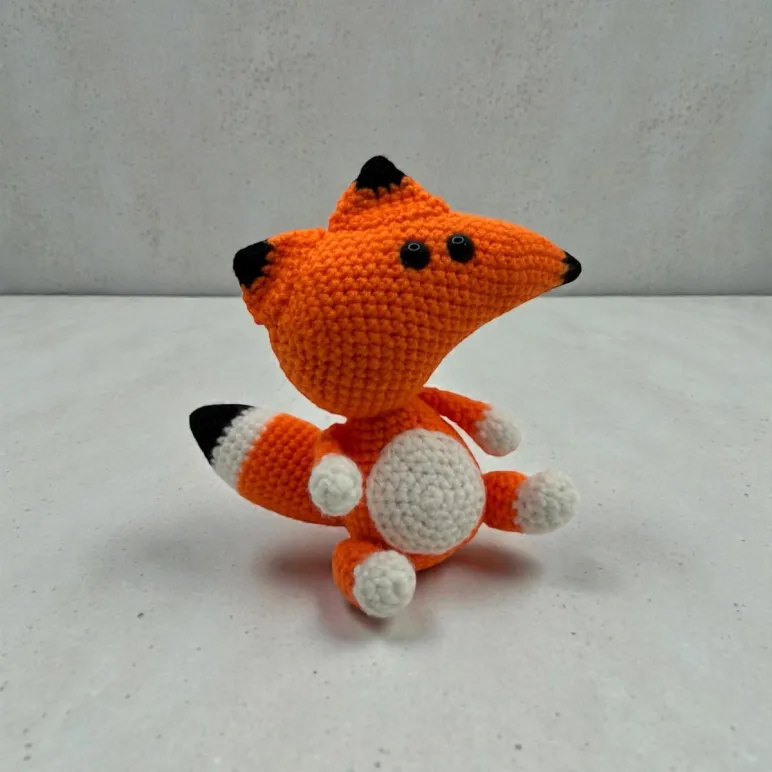 Лис вязаный крючком