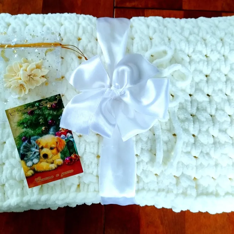 Подарок на новый год плед детский новый