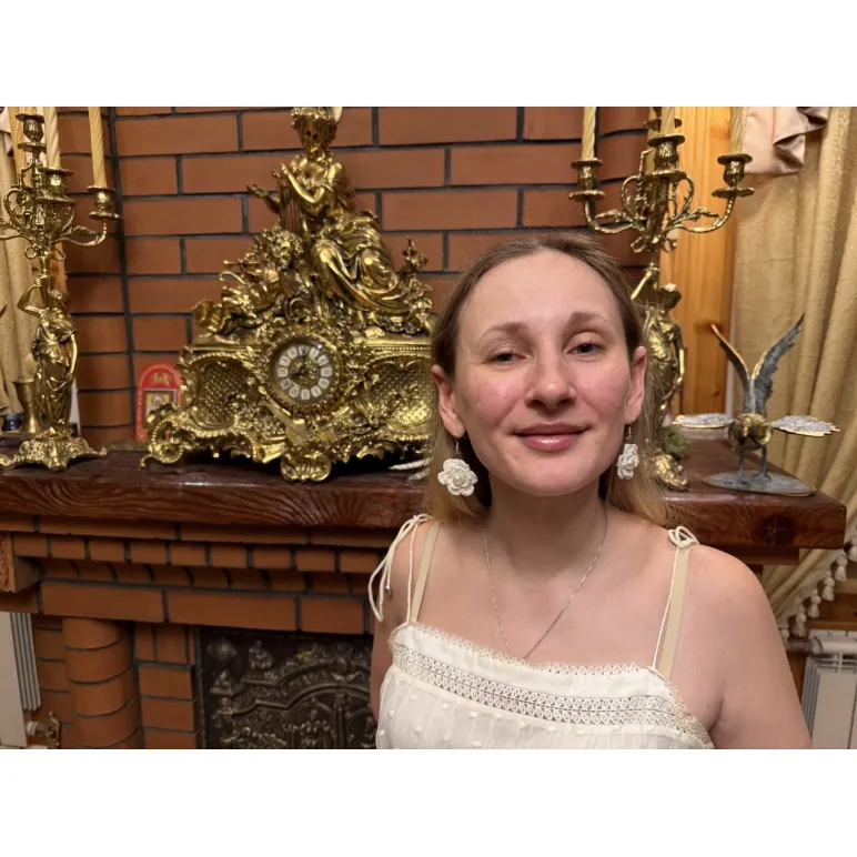 Сережки цветочки белые