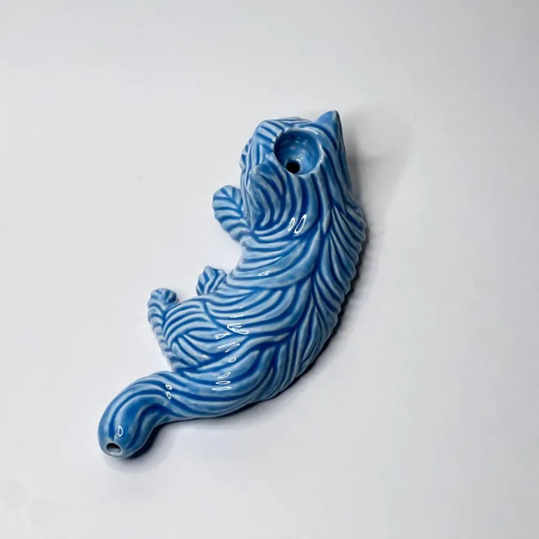 Курительные трубки Коты в цвете Морозный голубой и Конфетти