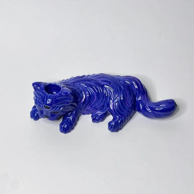 Курительные трубки Коты в цвете Морозный голубой и Конфетти