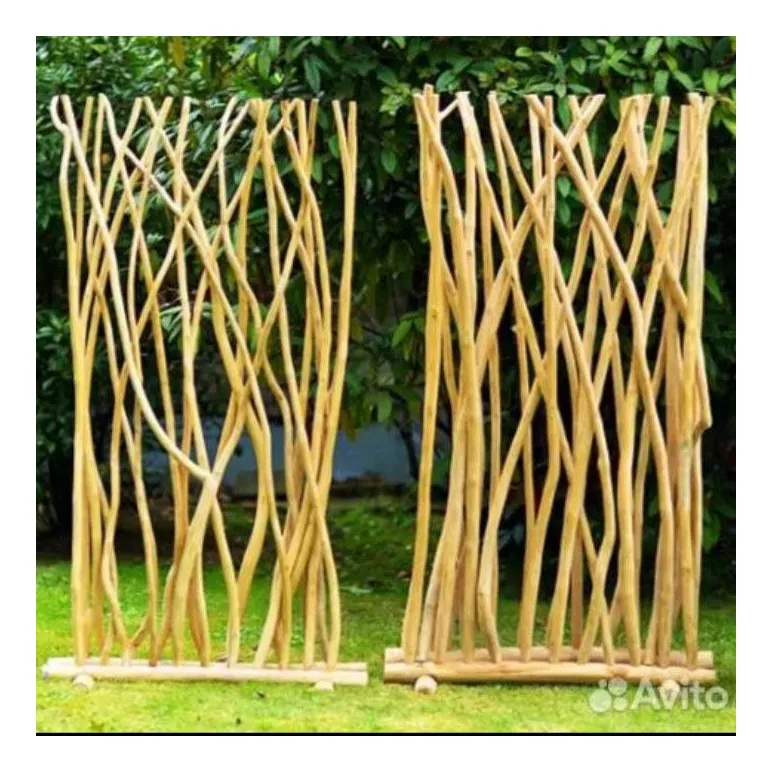 Ширма-панно декоративная, комнатная из ивы "Эко"