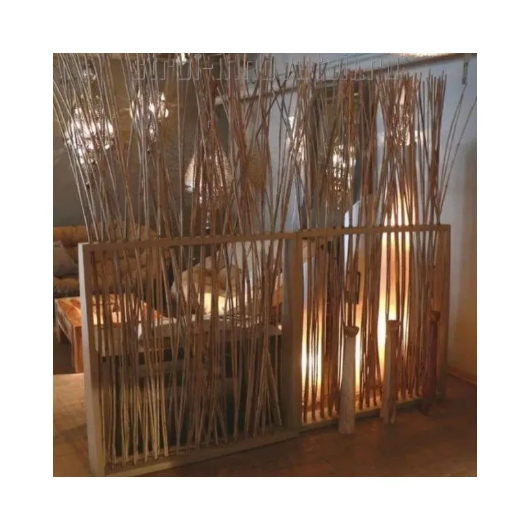Ширма-панно декоративная, комнатная из ивы "Эко"