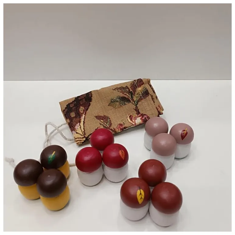 Счетный материал Лесные грибочки деревянные, 12шт