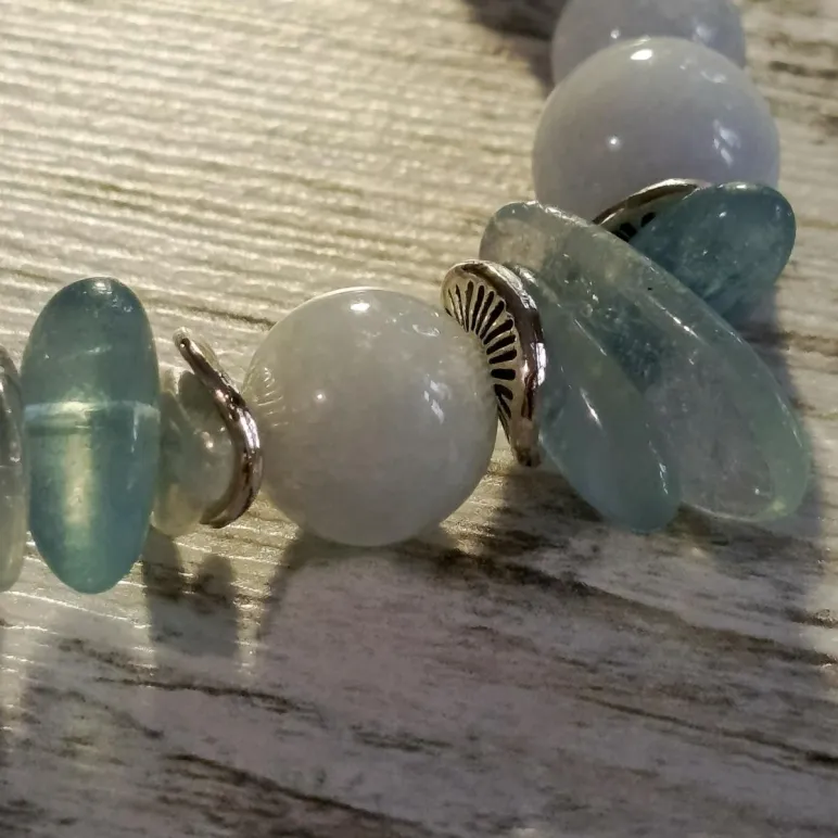 Браслет из аквамарина