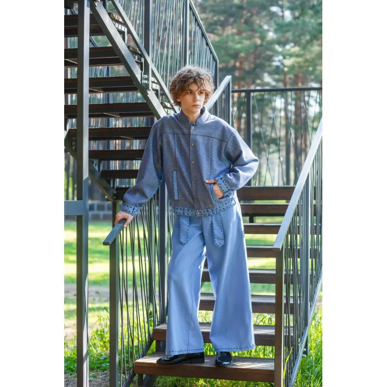 Костюм «URBAN EXPLORER»: джинс, кашемир и винтажная отделка