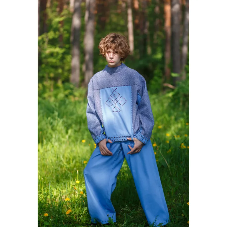 Костюм «URBAN EXPLORER»: джинс, кашемир и винтажная отделка