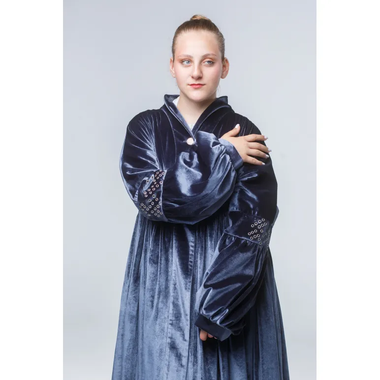 Ретро пальто Бархатные сумерки. Размер 44-48