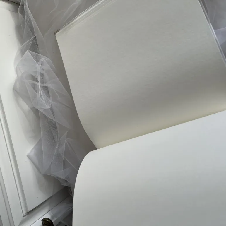 Фотоальбом свадебный, белый, с цветами