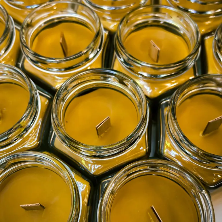 Набор «Двойной уют»: 2 свечи из пчелиного воска