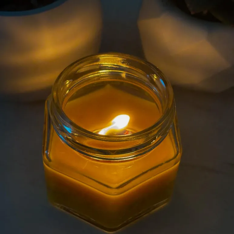 Набор «Двойной уют»: 2 свечи из пчелиного воска