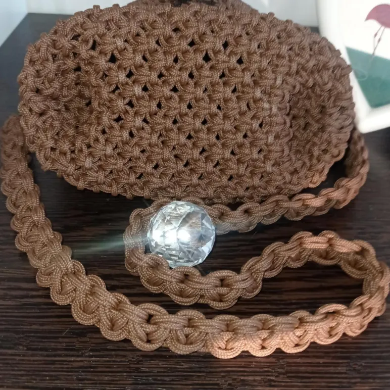 Сумка-клатч в технике макраме