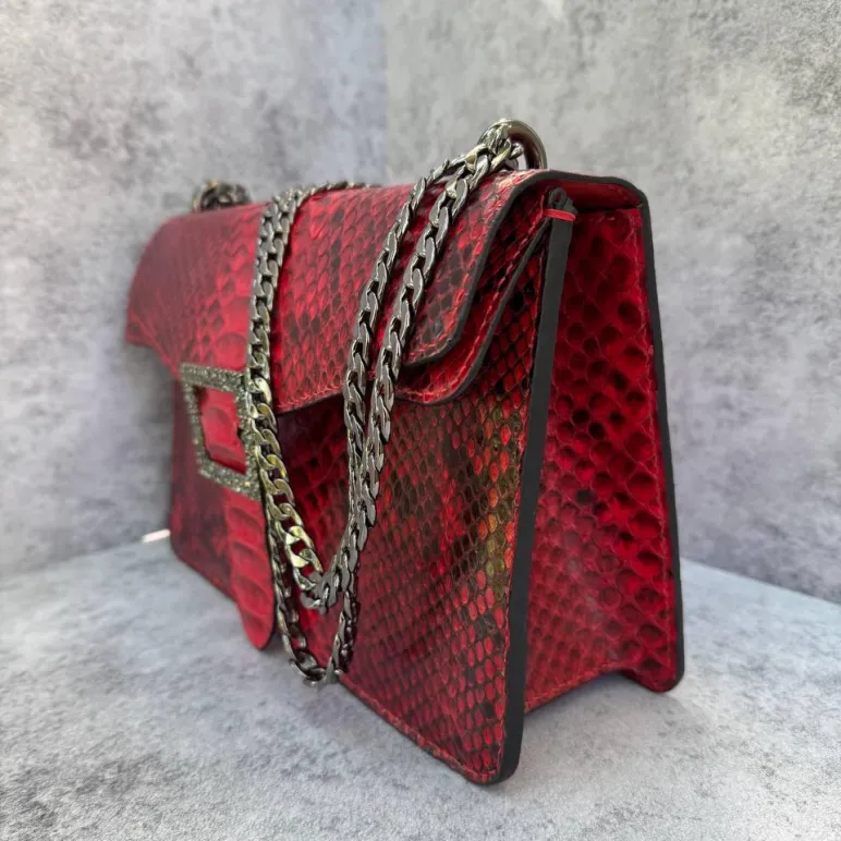 сумка из натуральной кожи питона