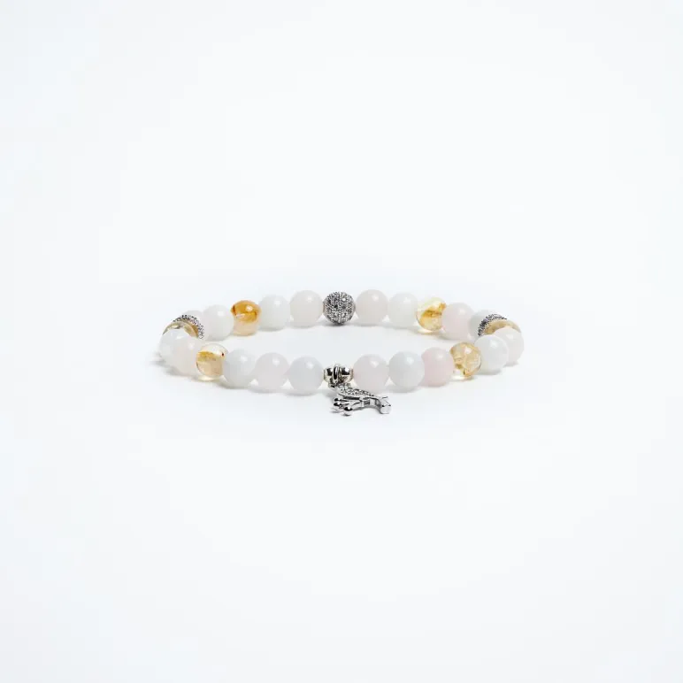 Браслет из натуральных камней - Горлица. Талисман любви и гармонии.