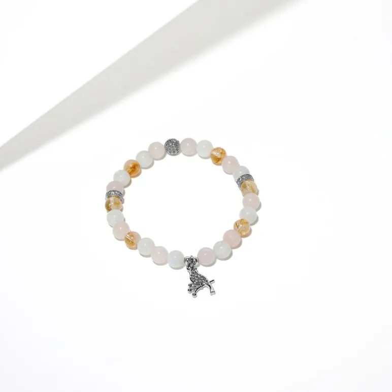 Браслет из натуральных камней - Горлица. Талисман любви и гармонии.