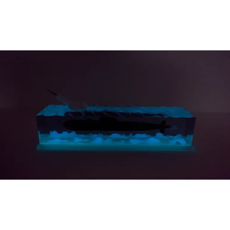 АПЛ ПРОЕКТ 670 "СКАТ" С ЛЮМИНОФОРОМ. ПОДВОДНАЯ ЛОДКА АПЛ Проект 670 "Скат" с люминофором. Подводная лодка