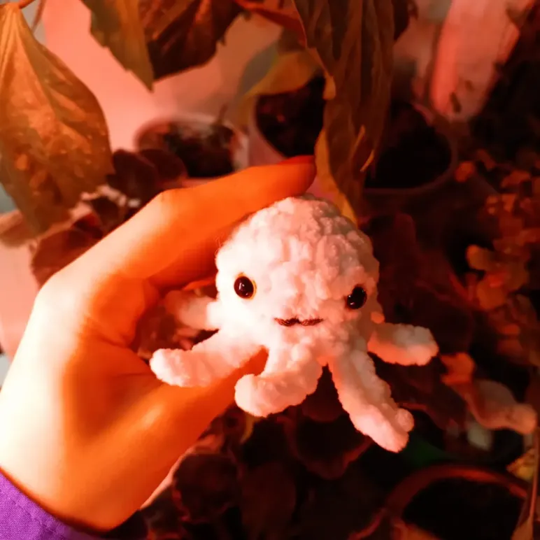 Мишка вязаный