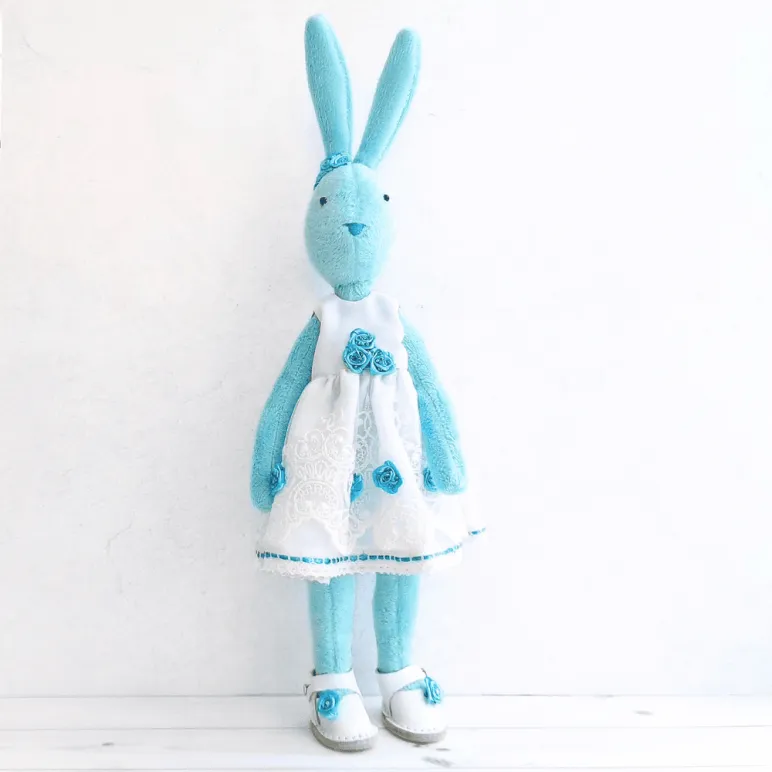 плюшевый зайка ручной работы