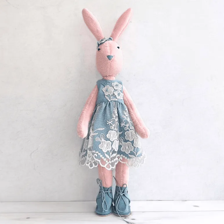 плюшевый зайка ручной работы