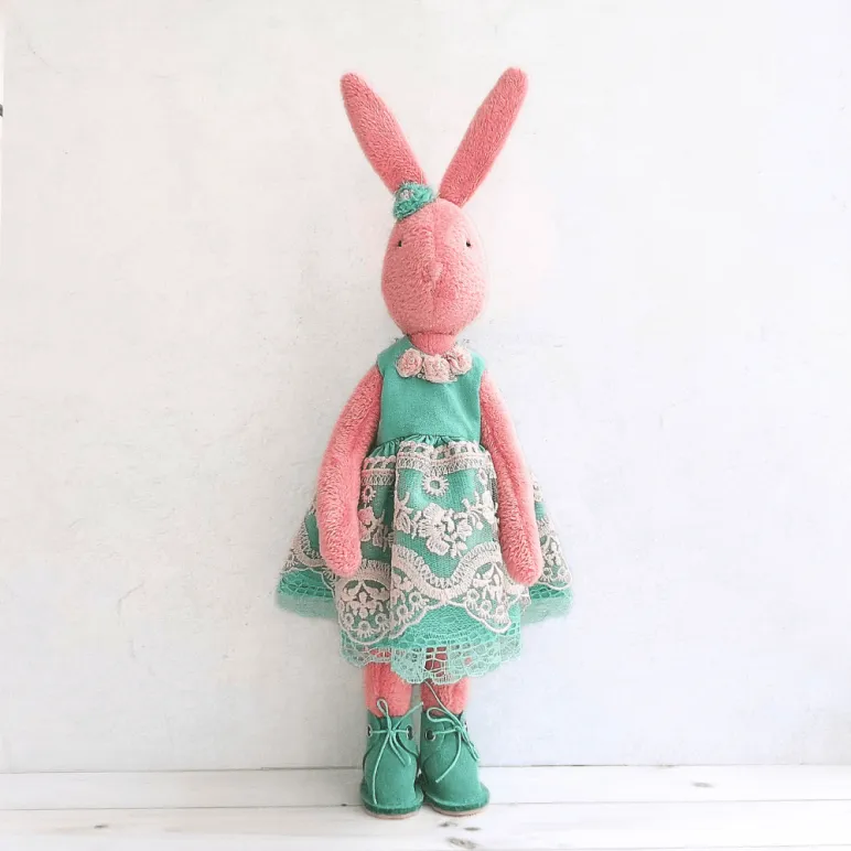 плюшевый зайка ручной работы