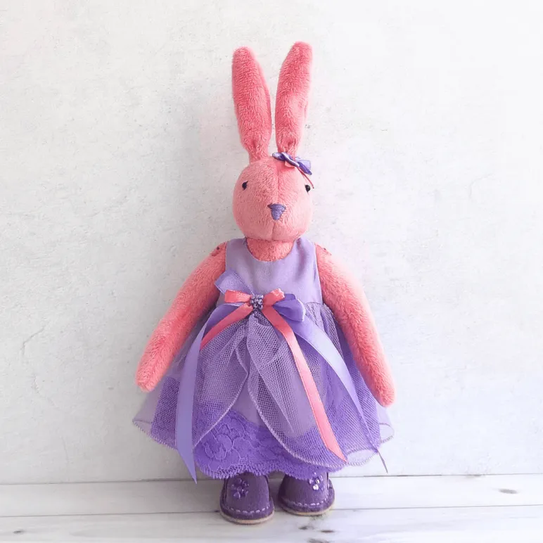 плюшевый зайка ручной работы