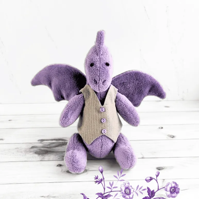 ПЛЮШЕВЫЙ ДРАКОНЧИК РУЧНОЙ РАБОТЫ плюшевый дракончик ручной работы