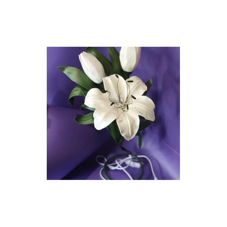 Светильник лилия ручной работы