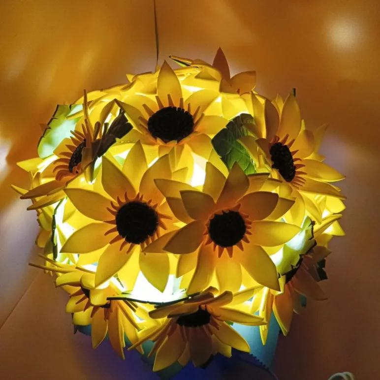 Букет светильник Подсолнухи
