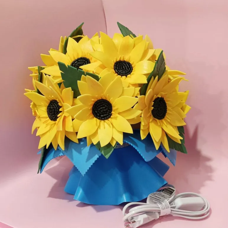 Букет светильник Подсолнухи