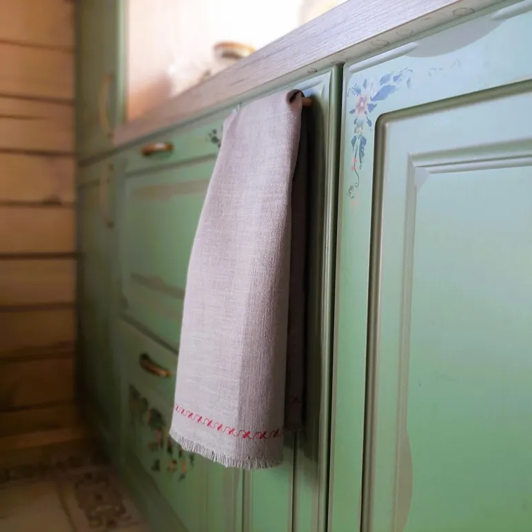 Кухонные полотенца из крапивы ручной работы 2шт.