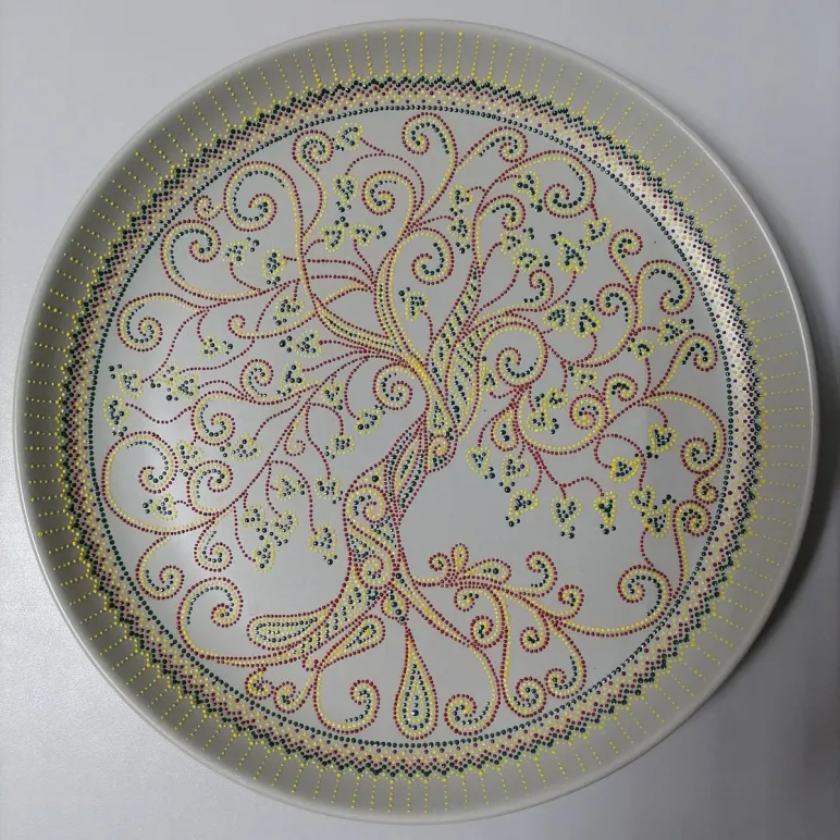 Керамика ручной работы, блюдо сервировочное