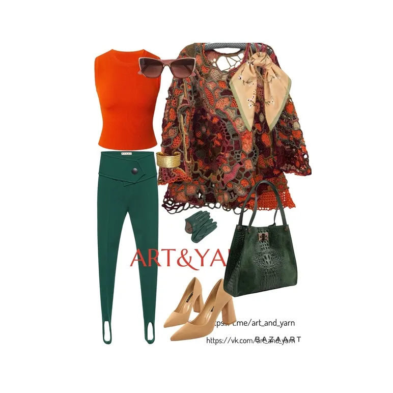 ФРАНЦУЗСКИЕ ЗАПЛАТКИ джемпер в технике фриформ