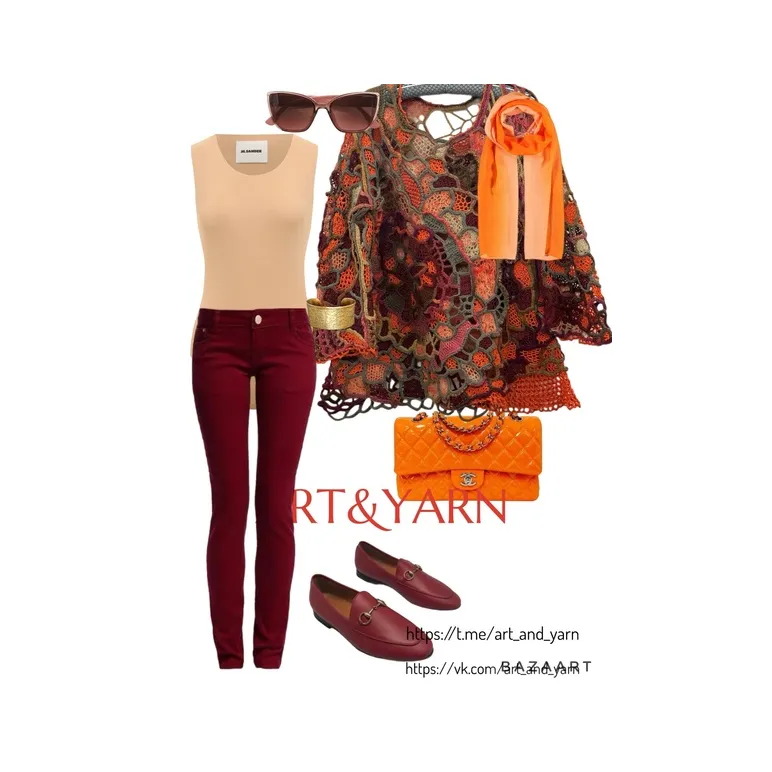 ФРАНЦУЗСКИЕ ЗАПЛАТКИ джемпер в технике фриформ