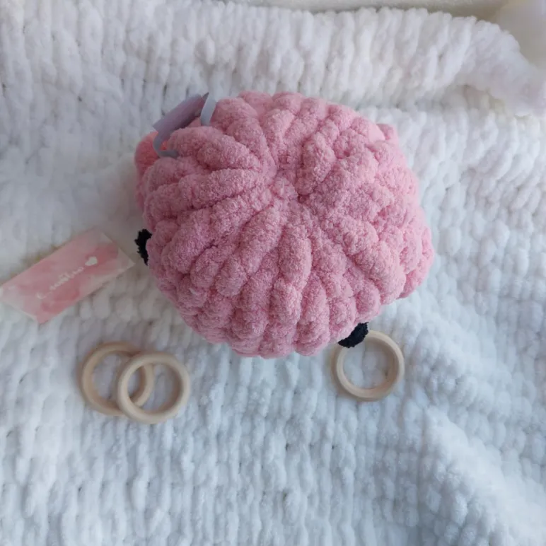 Мягкая игрушка кит розовая - Мэри