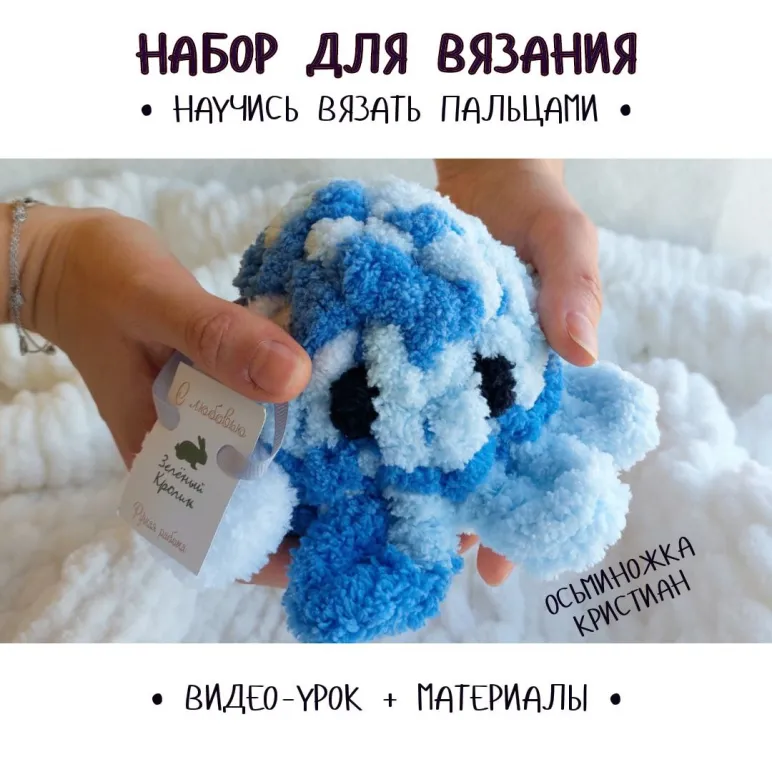Мастер класс по вязанию мягкой игрушки Осьминожки Кристиан