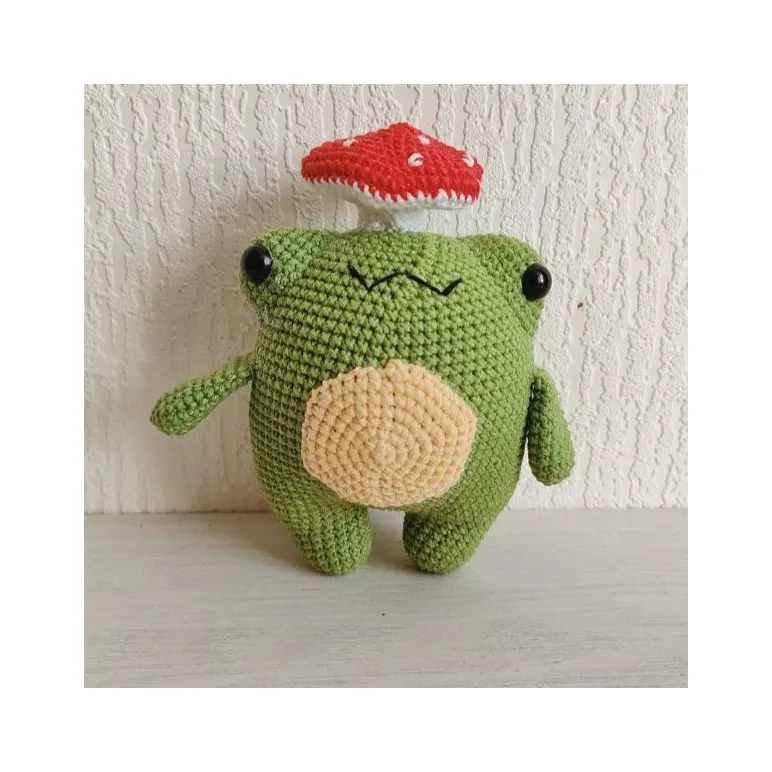 Мягкая игрушка Лягушка с грибом на голове