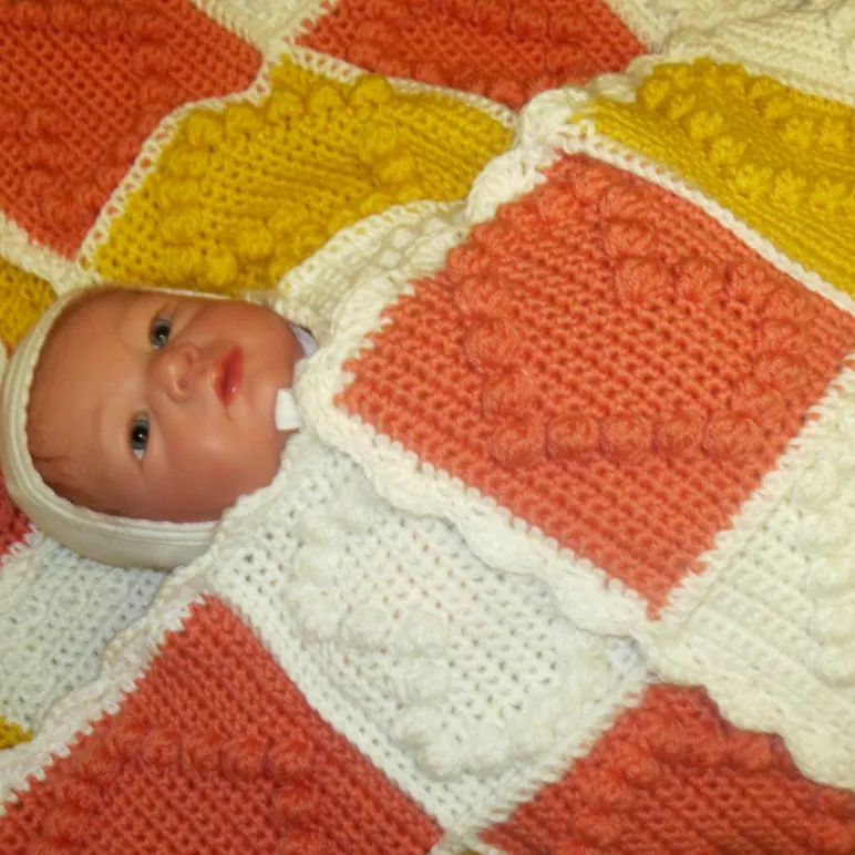 плед детский вязаный купить в Москве