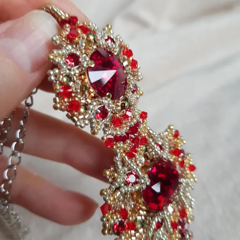 Кулон / Подвеска "Сочный гранат"