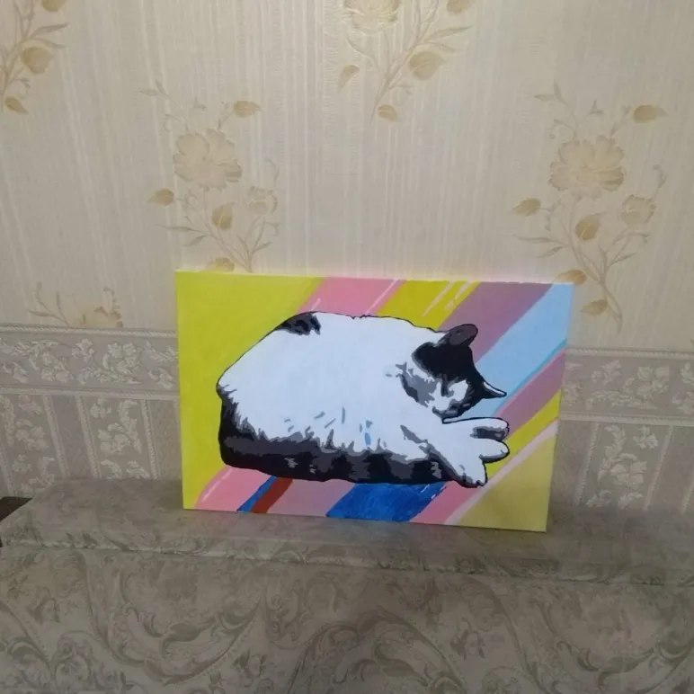 Картина кошка