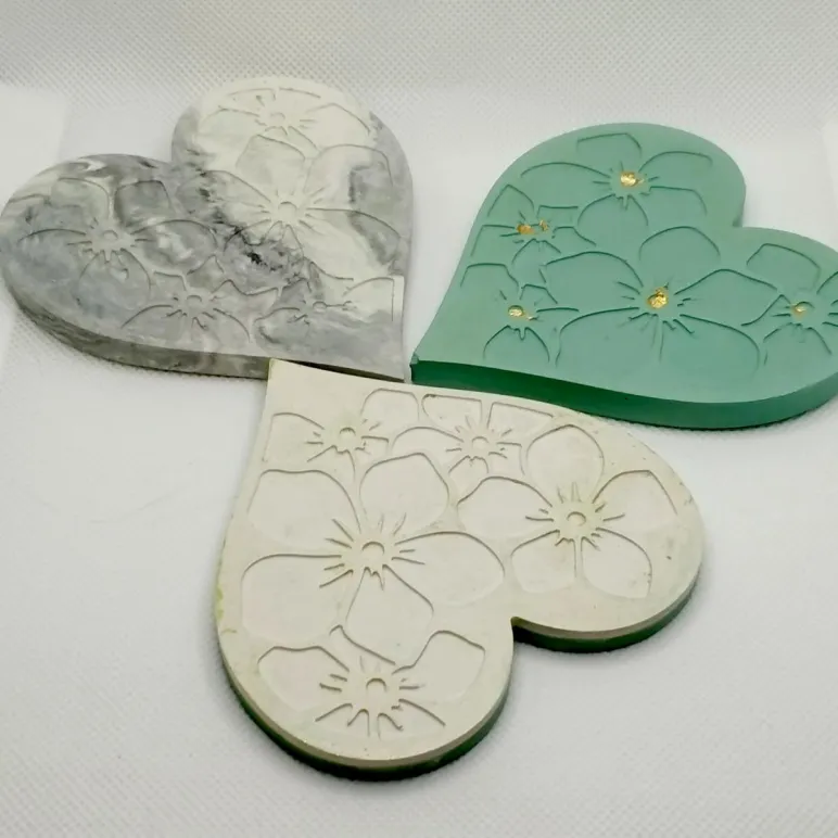 Подставка под свечу и бокал Сердце