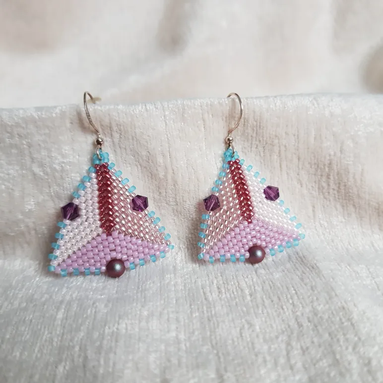 Брошь-орден-подвеска и Серьги "Жемчужная роза"