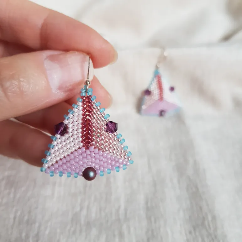 Брошь-орден-подвеска и Серьги "Жемчужная роза"