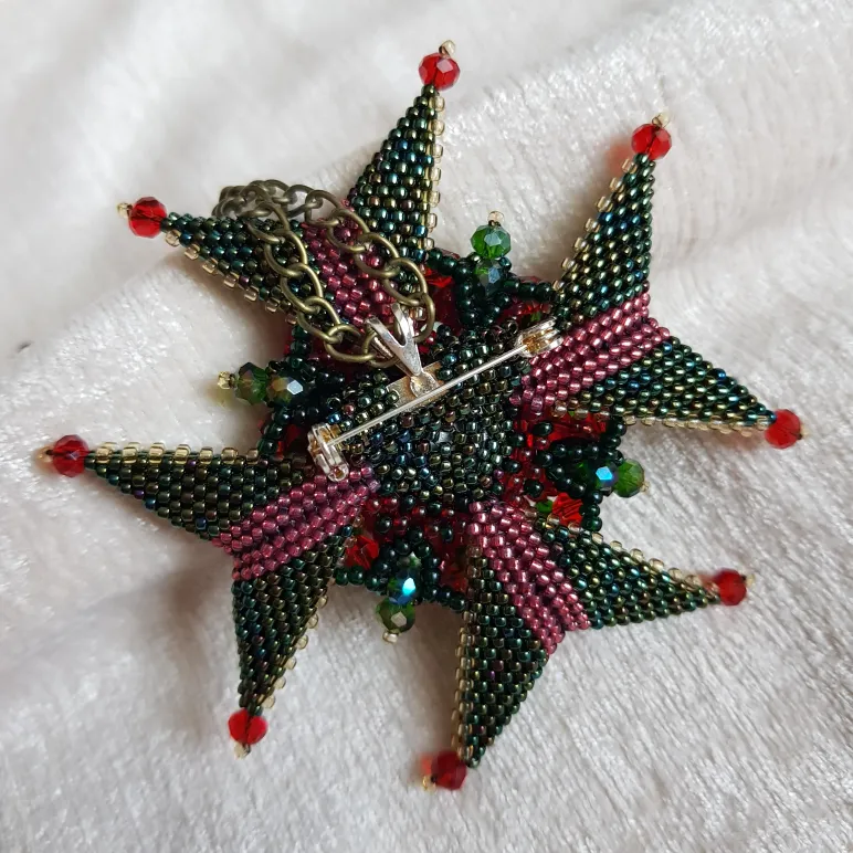 ​Брошь-орден-подвеска "Султанит"